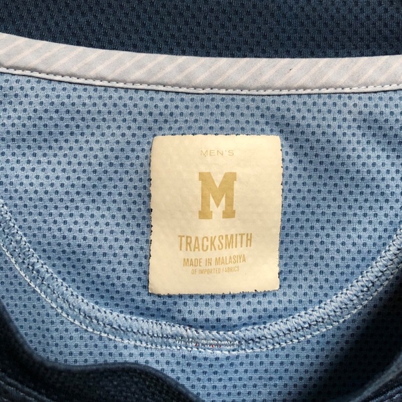 Tracksmith MENS Blue Boston Long Sleeve T-shirt Running Jersey Performance M - Picture 4 of 11